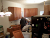 Installation of new maple cabinets.